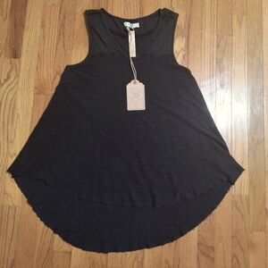 NWT True Craft Black Prairie City Hi-Low tank top tunic, women's small